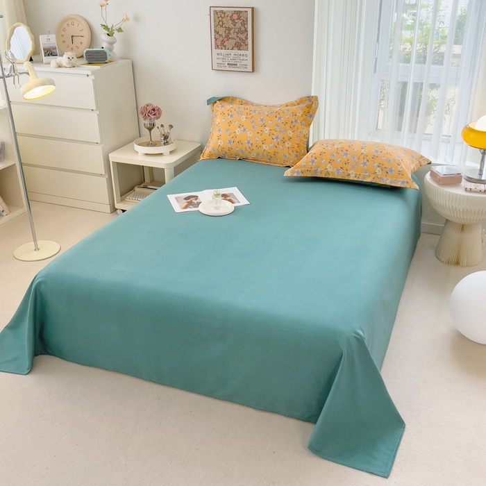 91家纺网 家纺一手货源 找家纺 印季家纺 2025新款全棉纯棉加厚小清新碎花混纺磨毛四件套 卢尔马兰