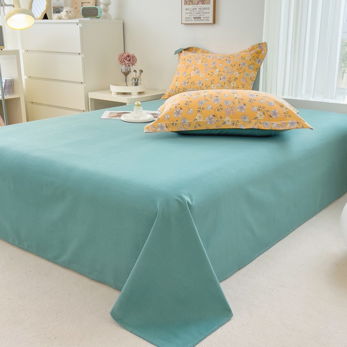 91家纺网 家纺一手货源 找家纺 印季家纺 2025新款全棉纯棉加厚小清新碎花混纺磨毛四件套 卢尔马兰