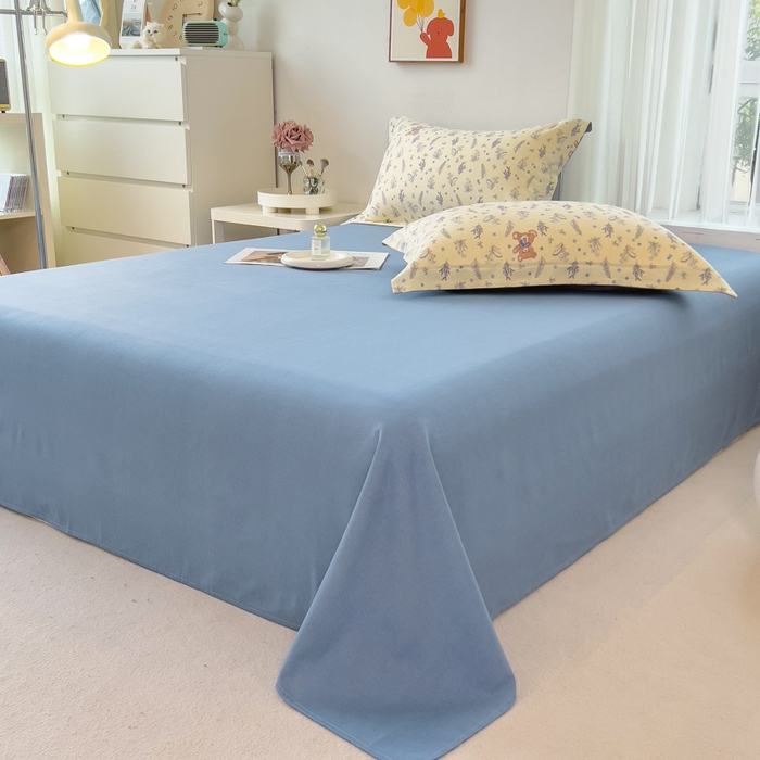 91家纺网 家纺一手货源 找家纺 印季家纺 2025新款全棉纯棉加厚小清新碎花混纺磨毛四件套 尼斯