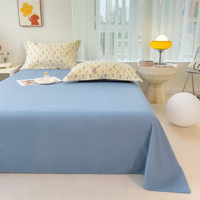 91家纺网 家纺一手货源 找家纺 印季家纺 2025新款全棉纯棉加厚小清新碎花混纺磨毛四件套 尼斯