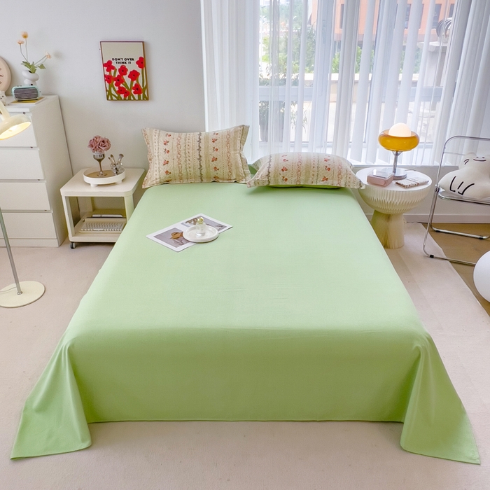 91家纺网 家纺一手货源 找家纺 印季家纺 2025新款全棉纯棉加厚小清新碎花混纺磨毛四件套 寻春