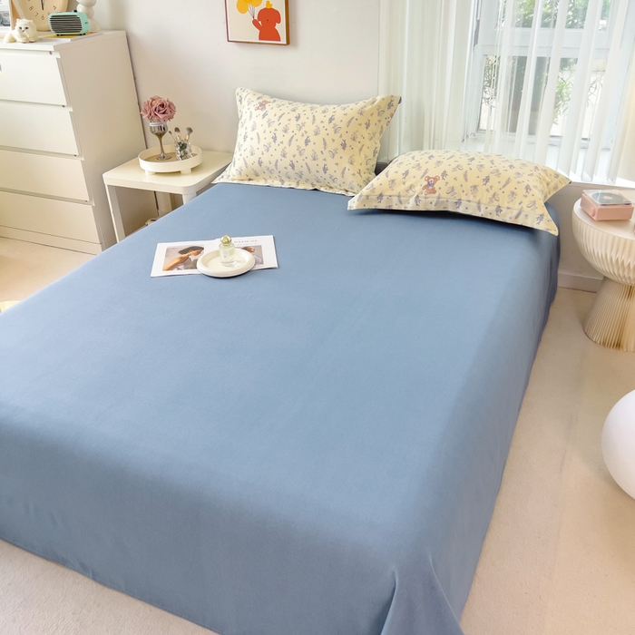 91家纺网 家纺一手货源 找家纺 印季家纺 2025新款全棉纯棉加厚小清新碎花混纺磨毛四件套 尼斯