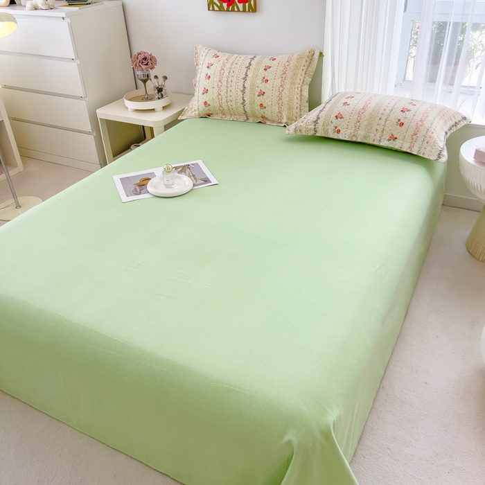 91家纺网 家纺一手货源 找家纺 印季家纺 2025新款全棉纯棉加厚小清新碎花混纺磨毛四件套 寻春