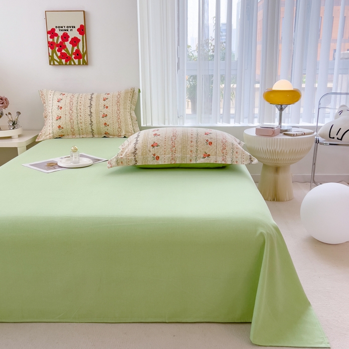 91家纺网 家纺一手货源 找家纺 印季家纺 2025新款全棉纯棉加厚小清新碎花混纺磨毛四件套 寻春