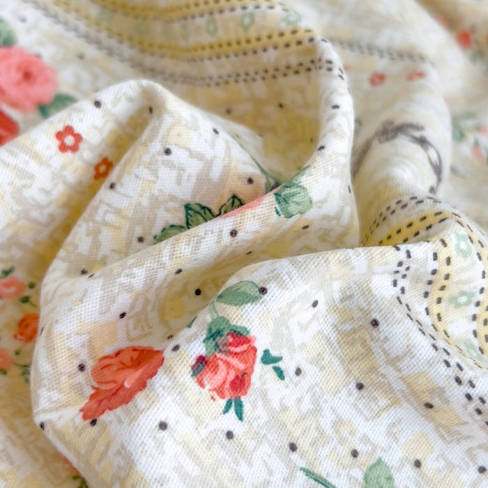 91家纺网 家纺一手货源 找家纺 印季家纺 2025新款全棉纯棉加厚小清新碎花混纺磨毛四件套 寻春