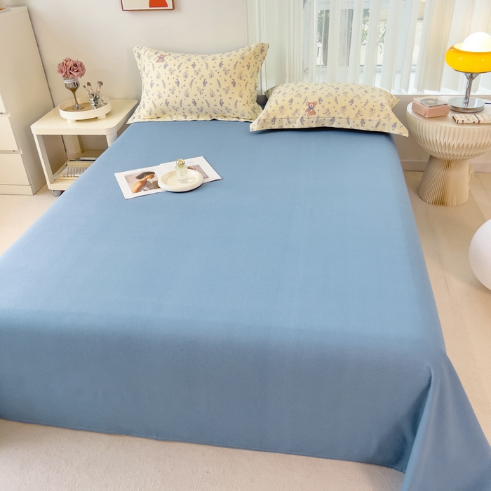 91家纺网 家纺一手货源 找家纺 印季家纺 2025新款全棉纯棉加厚小清新碎花混纺磨毛四件套 尼斯