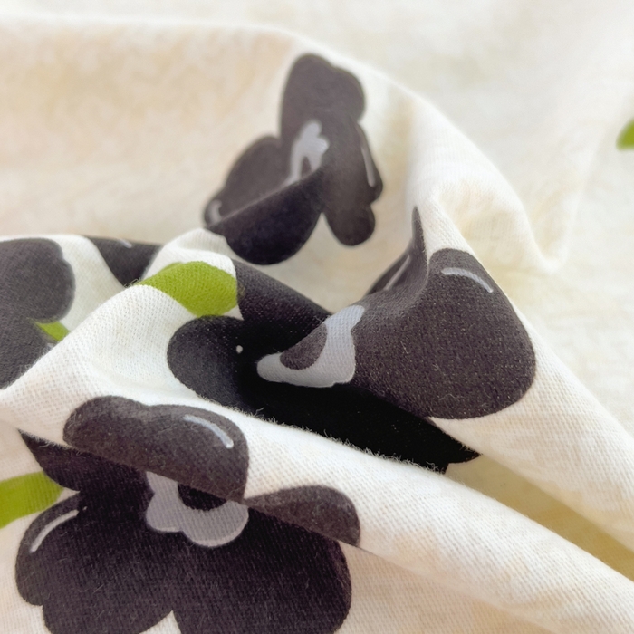 91家纺网 家纺一手货源 找家纺 印季家纺 2025新款全棉纯棉加厚小清新碎花混纺磨毛四件套 墨玉