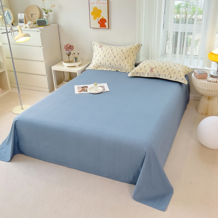 91家纺网 家纺一手货源 找家纺 印季家纺 2025新款全棉纯棉加厚小清新碎花混纺磨毛四件套 尼斯