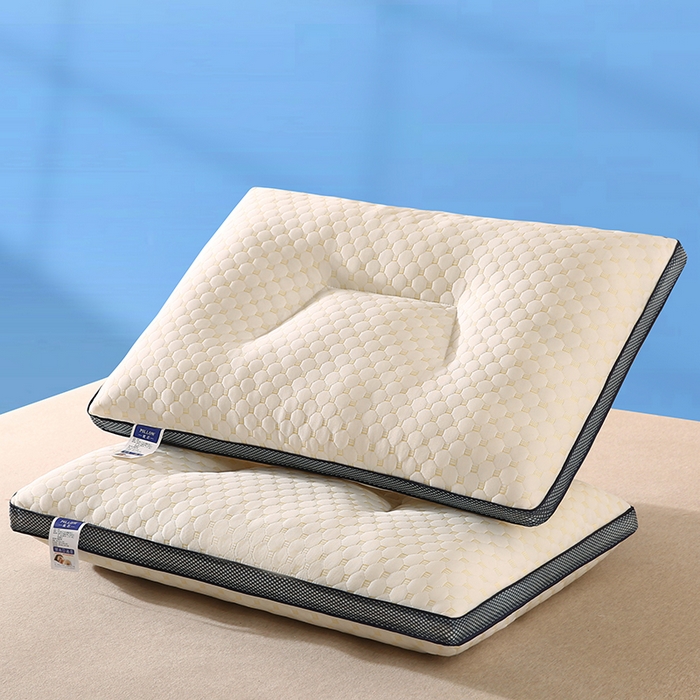 91家纺网 家纺一手货源 找家纺 （总）金牛枕芯 2025新款水立方笑脸针织按摩spa枕笑脸枕枕头枕芯