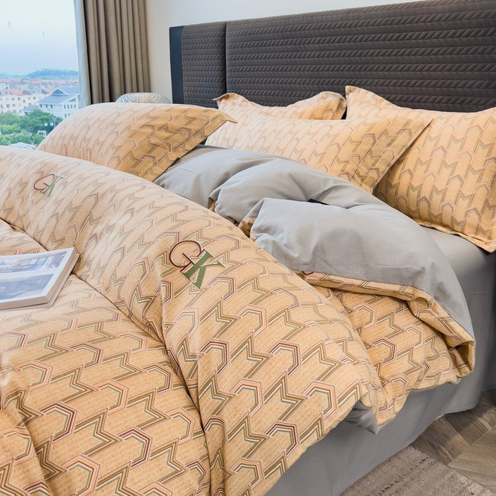 91家纺网 家纺一手货源 找家纺 （总）印季家纺 2025新款全棉纯棉生态印花加厚混纺磨毛四件套