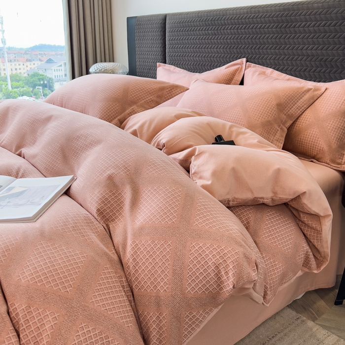 91家纺网 家纺一手货源 找家纺 （总）印季家纺 2025新款全棉纯棉生态印花加厚混纺磨毛四件套