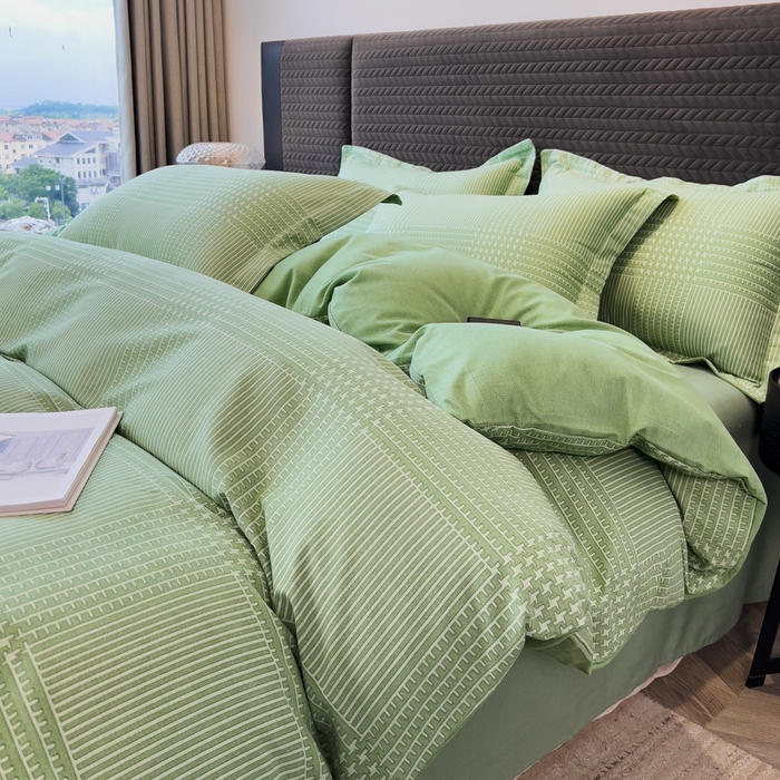 91家纺网 家纺一手货源 找家纺 （总）印季家纺 2025新款全棉纯棉生态印花加厚混纺磨毛四件套