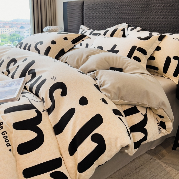 91家纺网 家纺一手货源 找家纺 （总）印季家纺 2025新款全棉纯棉生态印花加厚混纺磨毛四件套