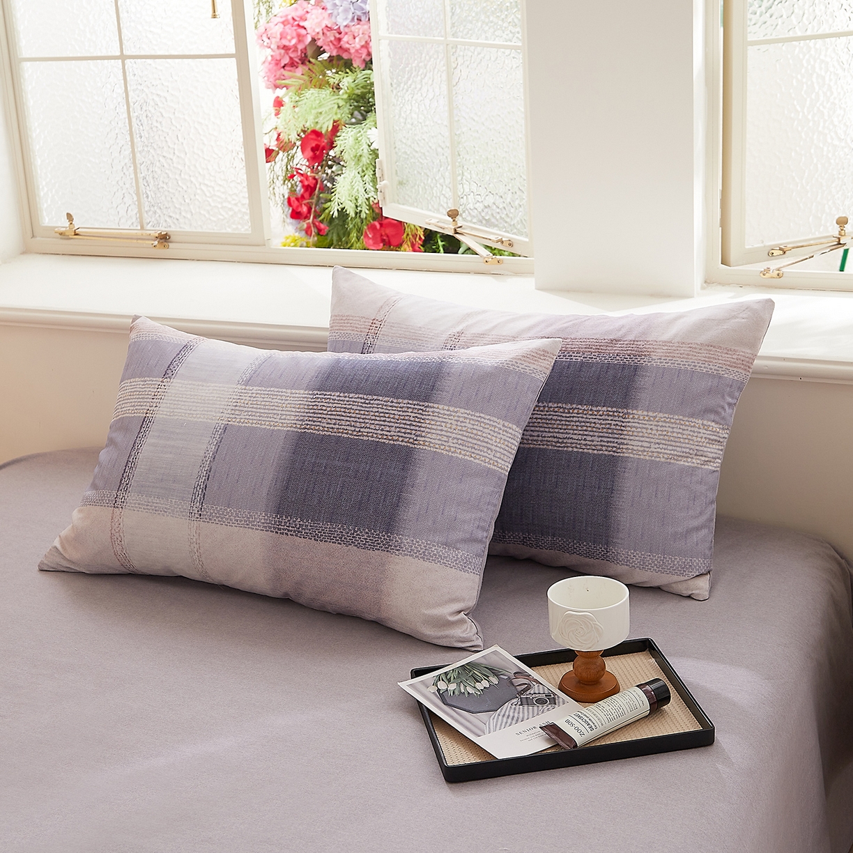 91家纺网 家纺一手货源 找家纺 DoDo 兜兜 2026新款全棉纯棉磨毛印花单枕套 枕套单件 绅士