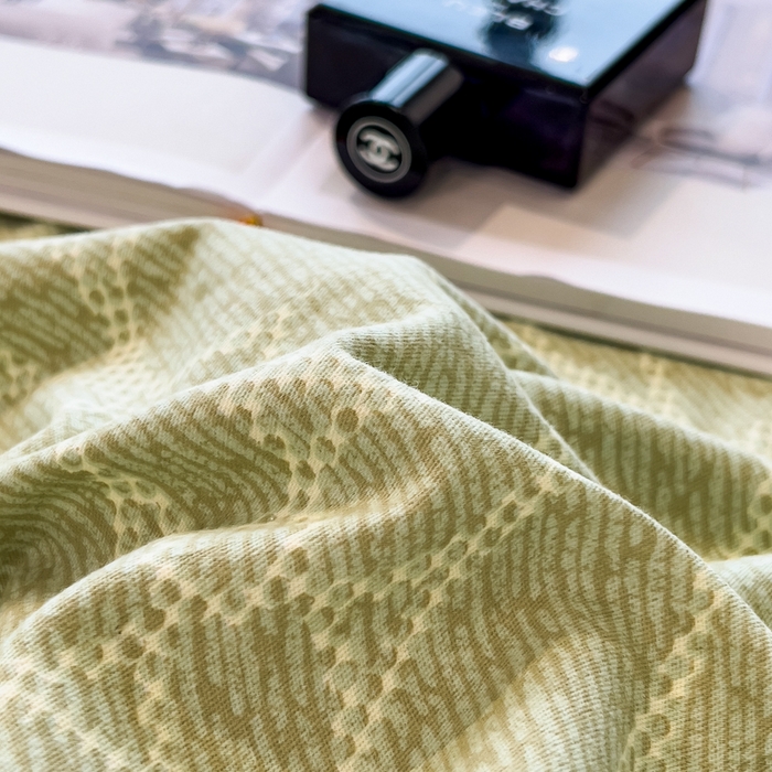 91家纺网 家纺一手货源 找家纺 印季家纺 2025新款全棉纯棉生态印花加厚混纺磨毛四件套 华尔兹-绿