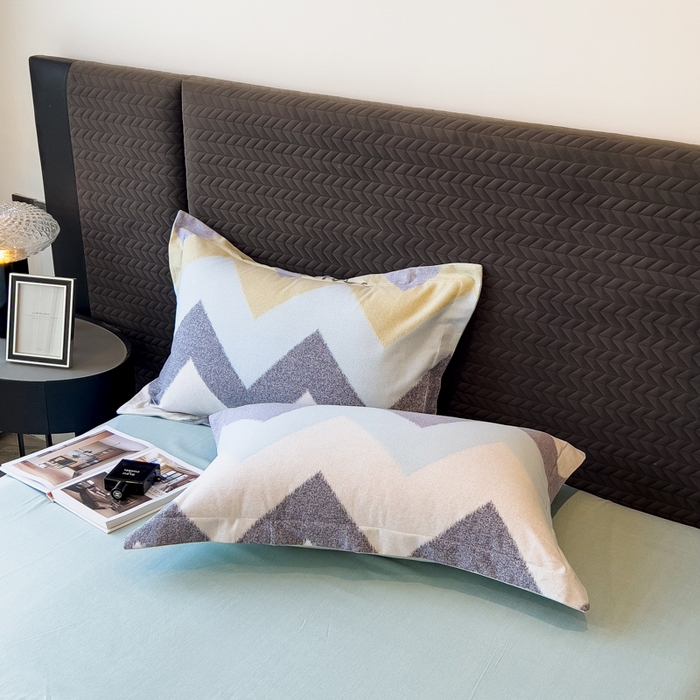 91家纺网 家纺一手货源 找家纺 印季家纺 2025新款全棉纯棉生态印花加厚混纺磨毛四件套 简约时代