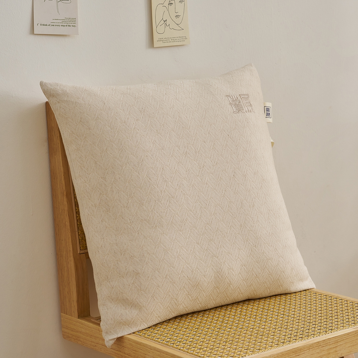 91家纺网 家纺一手货源 找家纺 （总）乐可 2025新款棉麻璞原抱枕靠垫枕头枕芯