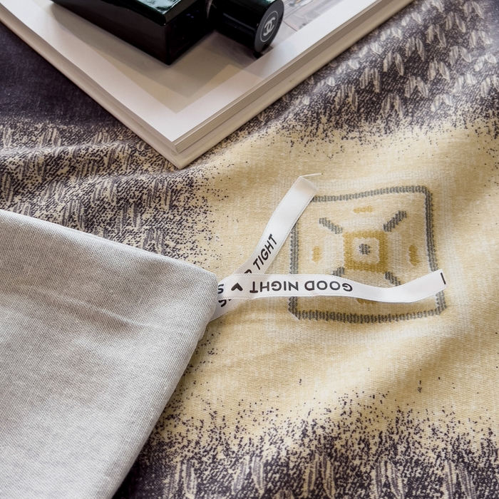 91家纺网 家纺一手货源 找家纺 印季家纺 2025新款全棉纯棉生态印花加厚混纺磨毛四件套 卢卡库