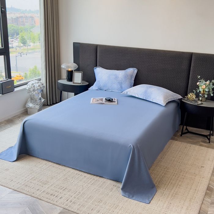 91家纺网 家纺一手货源 找家纺 印季家纺 2025新款全棉纯棉生态印花加厚混纺磨毛四件套 欧碧-兰