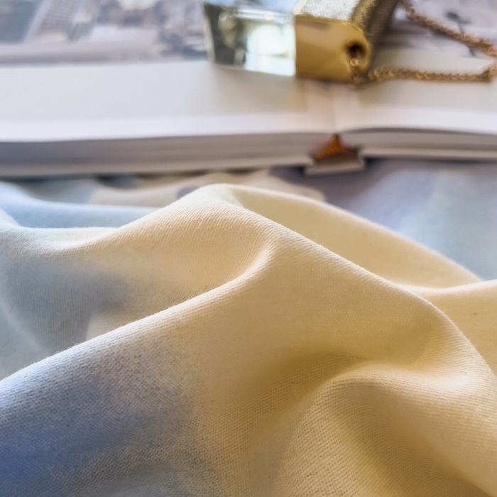 91家纺网 家纺一手货源 找家纺 印季家纺 2025新款全棉纯棉生态印花加厚混纺磨毛四件套 沁田