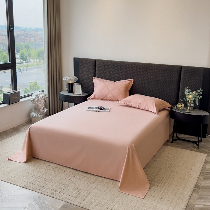 91家纺网 家纺一手货源 找家纺 印季家纺 2025新款全棉纯棉生态印花加厚混纺磨毛四件套 轻奢生活-粉