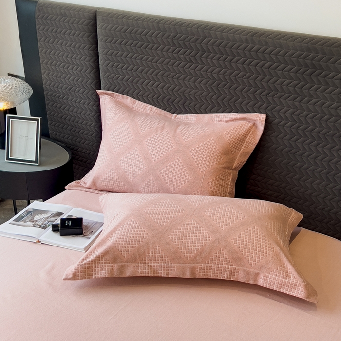 91家纺网 家纺一手货源 找家纺 印季家纺 2025新款全棉纯棉生态印花加厚混纺磨毛四件套 轻奢生活-粉