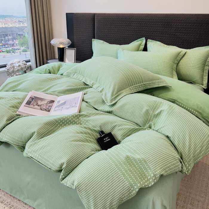 91家纺网 家纺一手货源 找家纺 印季家纺 2025新款全棉纯棉生态印花加厚混纺磨毛四件套 轻迎