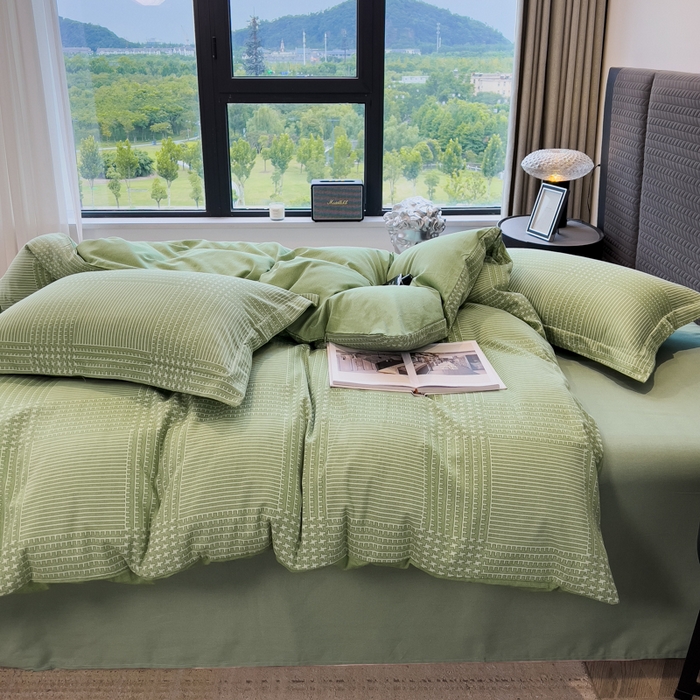 91家纺网 家纺一手货源 找家纺 印季家纺 2025新款全棉纯棉生态印花加厚混纺磨毛四件套 轻迎