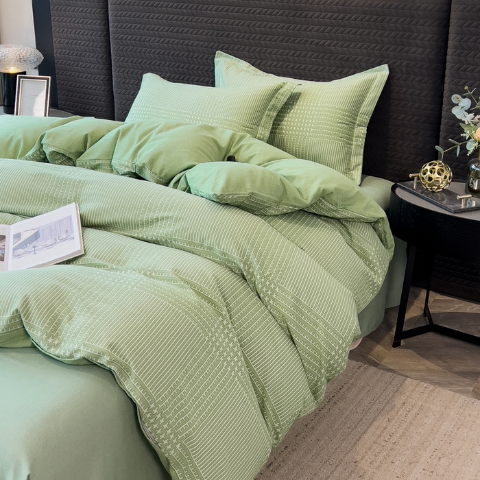 91家纺网 家纺一手货源 找家纺 印季家纺 2025新款全棉纯棉生态印花加厚混纺磨毛四件套 轻迎