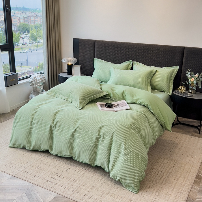 91家纺网 家纺一手货源 找家纺 印季家纺 2025新款全棉纯棉生态印花加厚混纺磨毛四件套 轻迎