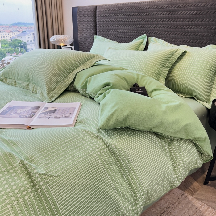 91家纺网 家纺一手货源 找家纺 印季家纺 2025新款全棉纯棉生态印花加厚混纺磨毛四件套 轻迎