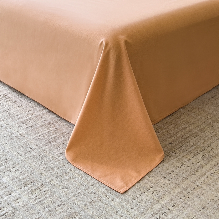 91家纺网 家纺一手货源 找家纺 印季家纺 2025新款全棉纯棉生态印花加厚混纺磨毛四件套 苏方-桔