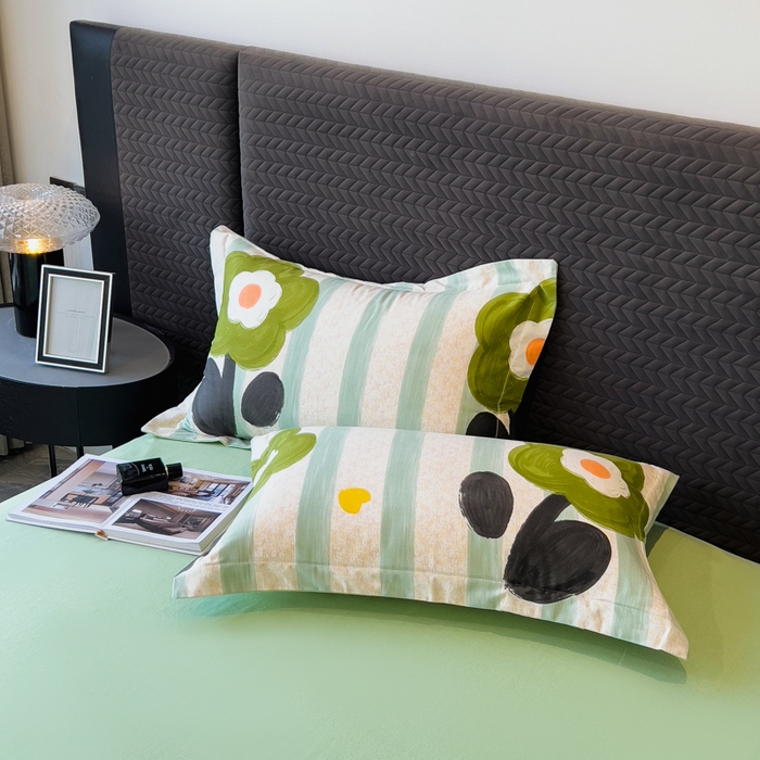 91家纺网 家纺一手货源 找家纺 印季家纺 2025新款全棉纯棉生态印花加厚混纺磨毛四件套 无忧