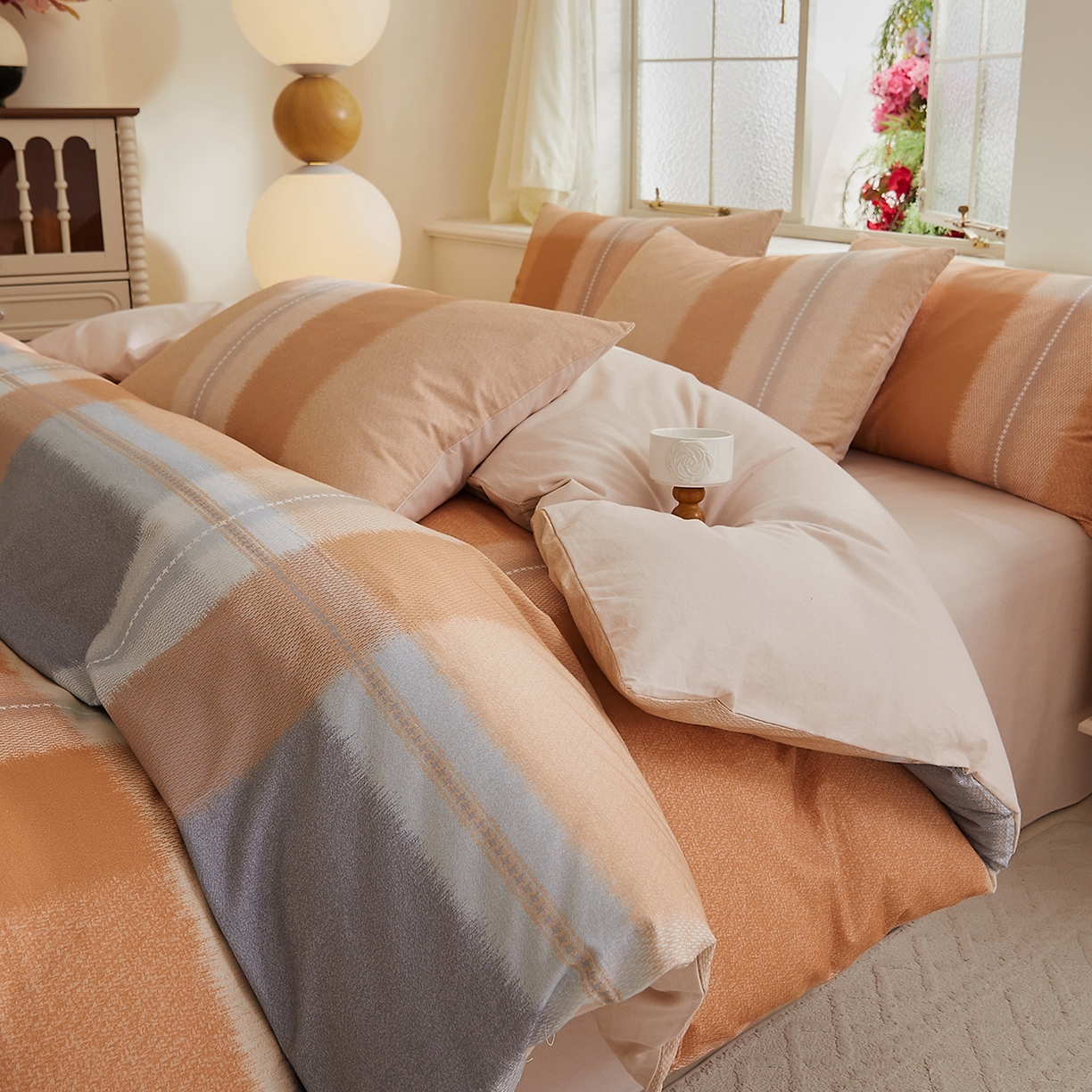 91家纺网 家纺一手货源 找家纺 （总）DoDo 兜兜 2025新款全棉纯棉磨毛印花三四件套 可定做尺寸