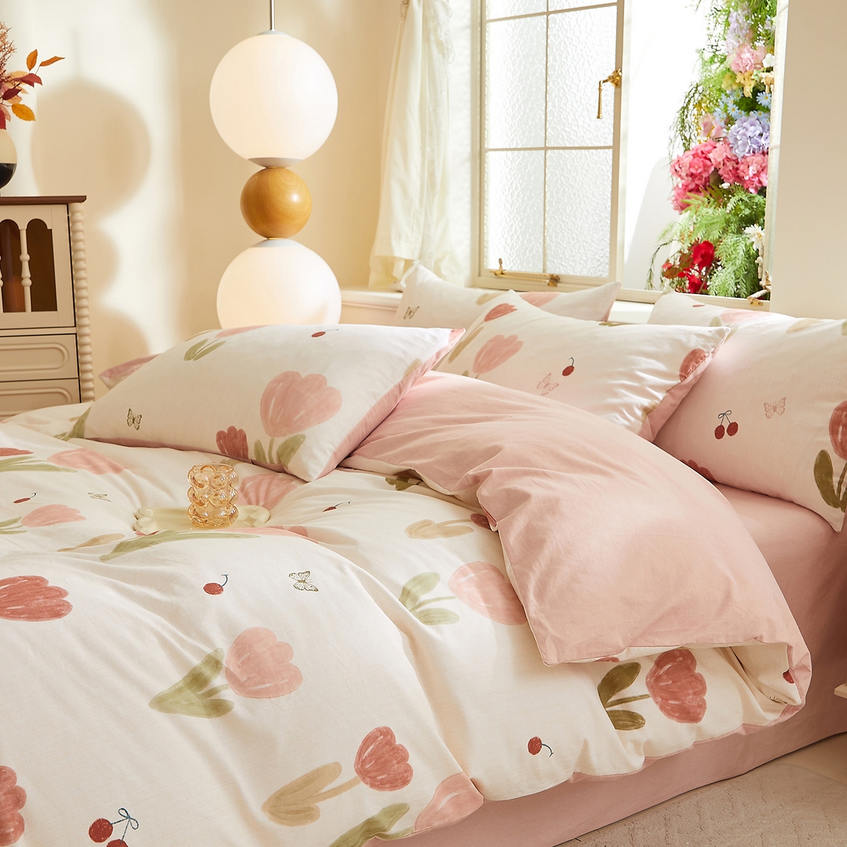 91家纺网 家纺一手货源 找家纺 （总）DoDo 兜兜 2025新款全棉纯棉磨毛印花三四件套 可定做尺寸