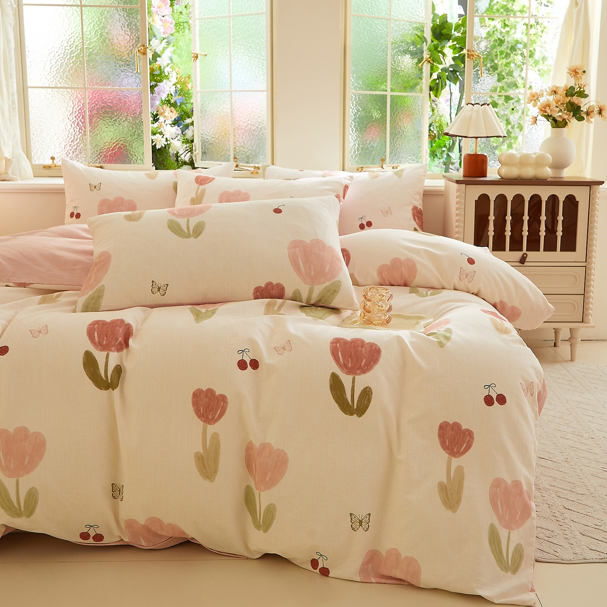 91家纺网 家纺一手货源 找家纺 DoDo 兜兜 2026新款全棉纯棉磨毛印花三四件套 可定做尺寸 千颂