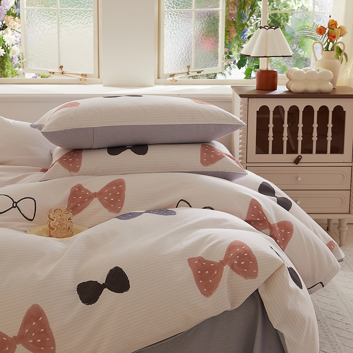 91家纺网 家纺一手货源 找家纺 DoDo 兜兜 2026新款全棉纯棉磨毛印花三四件套 可定做尺寸 可梦