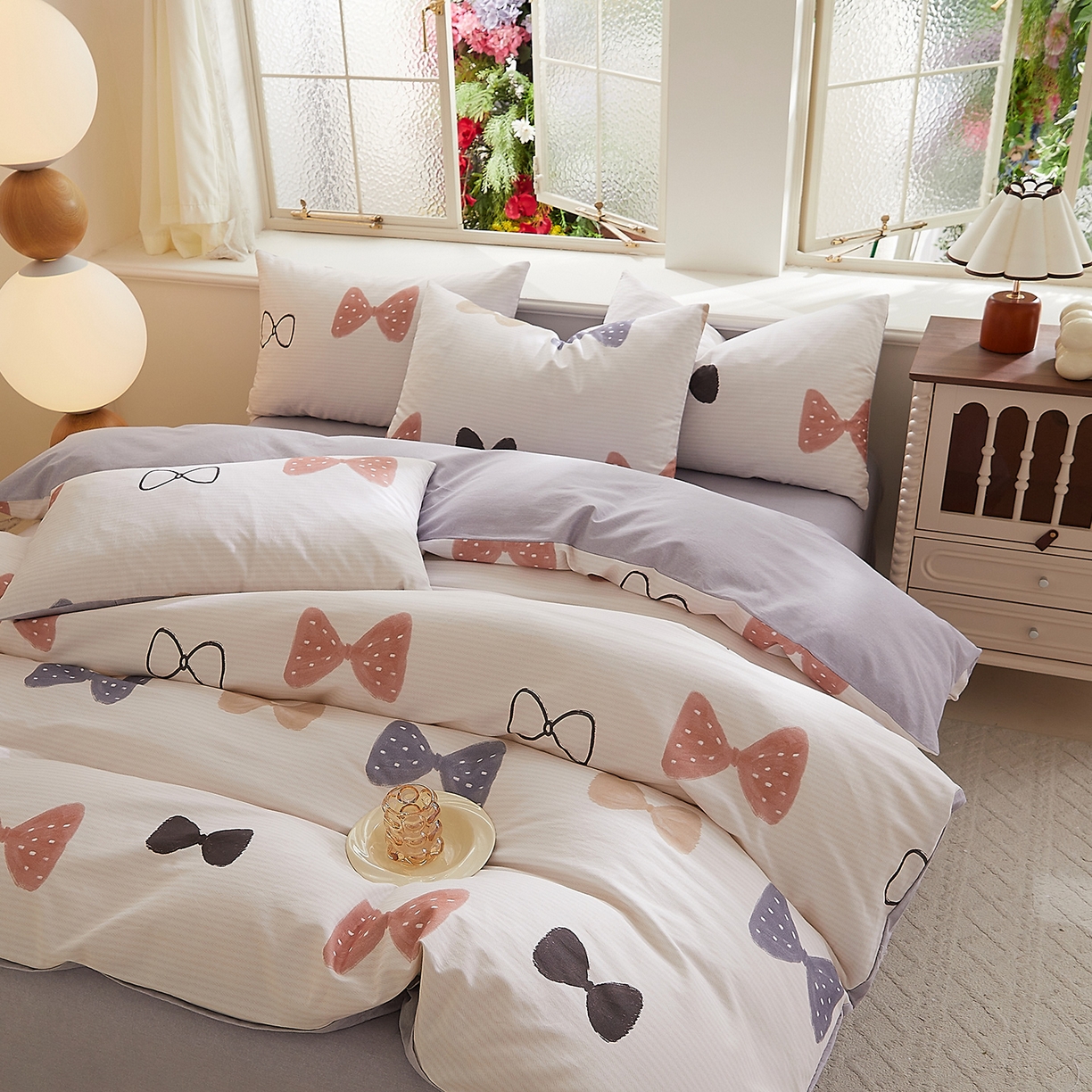 91家纺网 家纺一手货源 找家纺 DoDo 兜兜 2026新款全棉纯棉磨毛印花三四件套 可定做尺寸 可梦