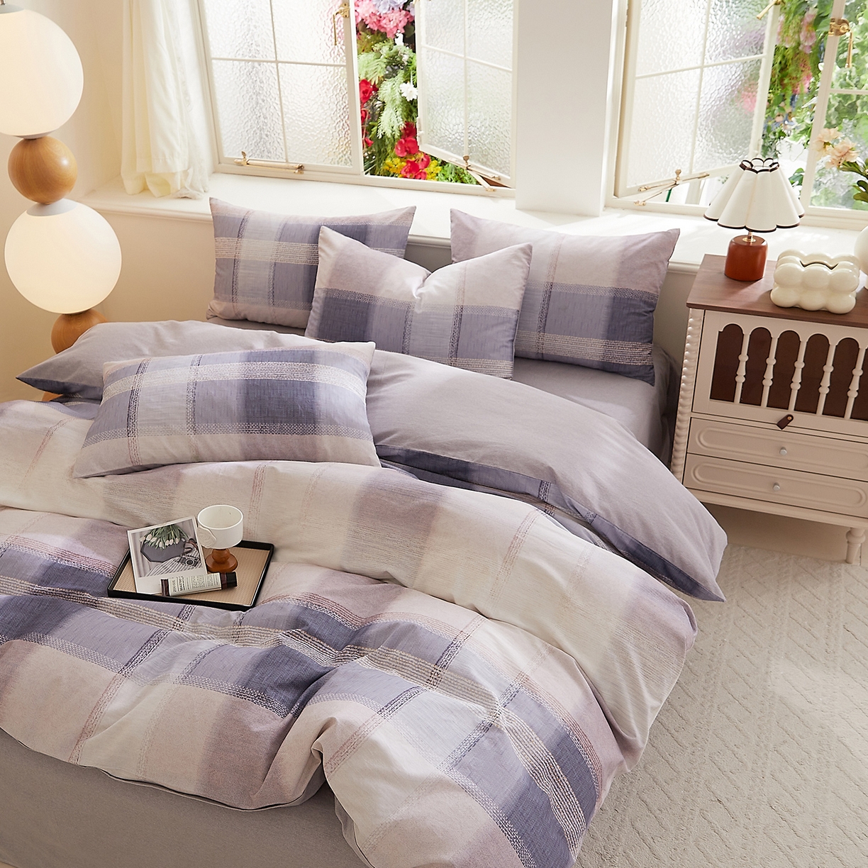 91家纺网 家纺一手货源 找家纺 DoDo 兜兜 2026新款全棉纯棉磨毛印花三四件套 可定做尺寸 绅士