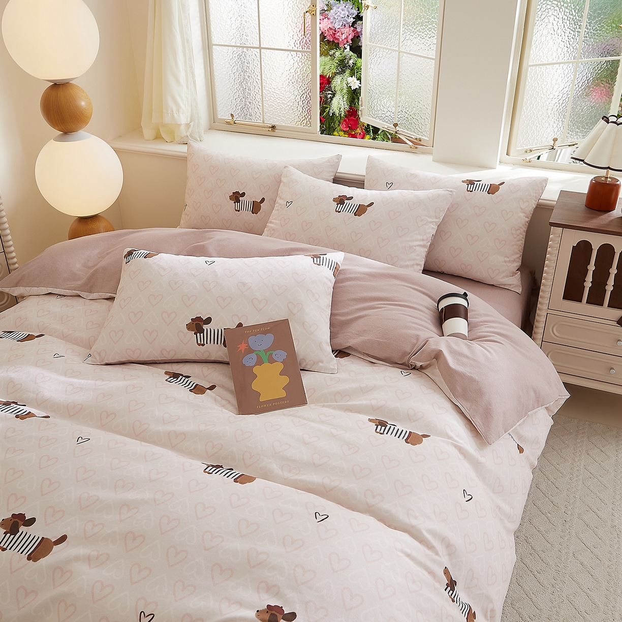 91家纺网 家纺一手货源 找家纺 DoDo 兜兜 2026新款全棉纯棉磨毛印花三四件套 可定做尺寸 旺趣