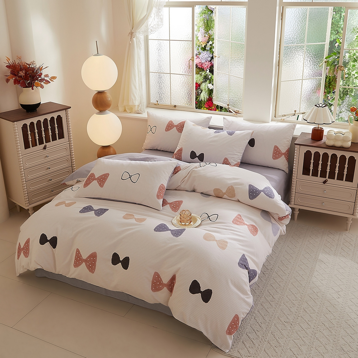 91家纺网 家纺一手货源 找家纺 DoDo 兜兜 2026新款全棉纯棉磨毛印花三四件套 可定做尺寸 可梦