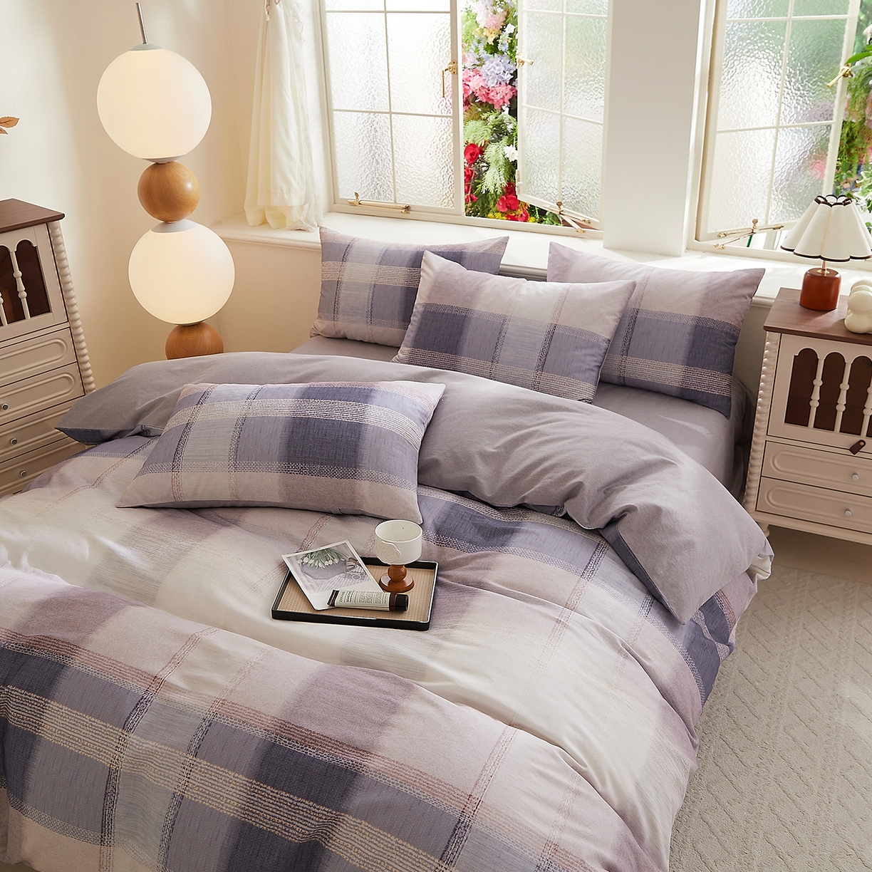 91家纺网 家纺一手货源 找家纺 DoDo 兜兜 2026新款全棉纯棉磨毛印花三四件套 可定做尺寸 绅士