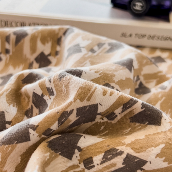 91家纺网 家纺一手货源 找家纺 印季家纺 2025新款全棉纯棉生态印花加厚混纺磨毛四件套 星言（兰）