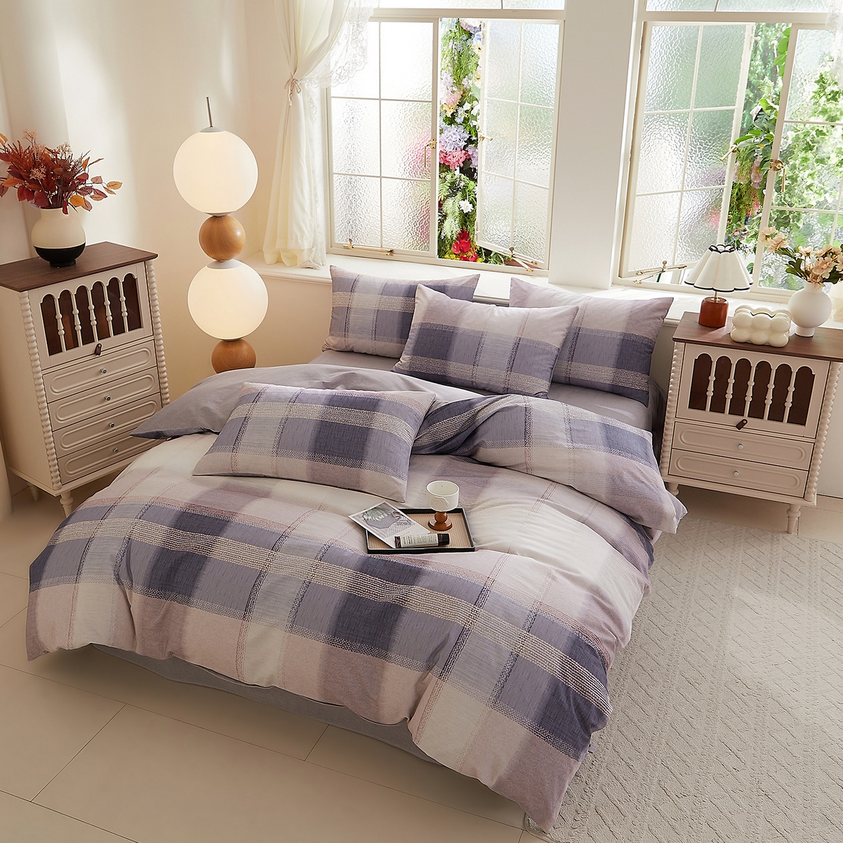 91家纺网 家纺一手货源 找家纺 DoDo 兜兜 2026新款全棉纯棉磨毛印花三四件套 可定做尺寸 绅士