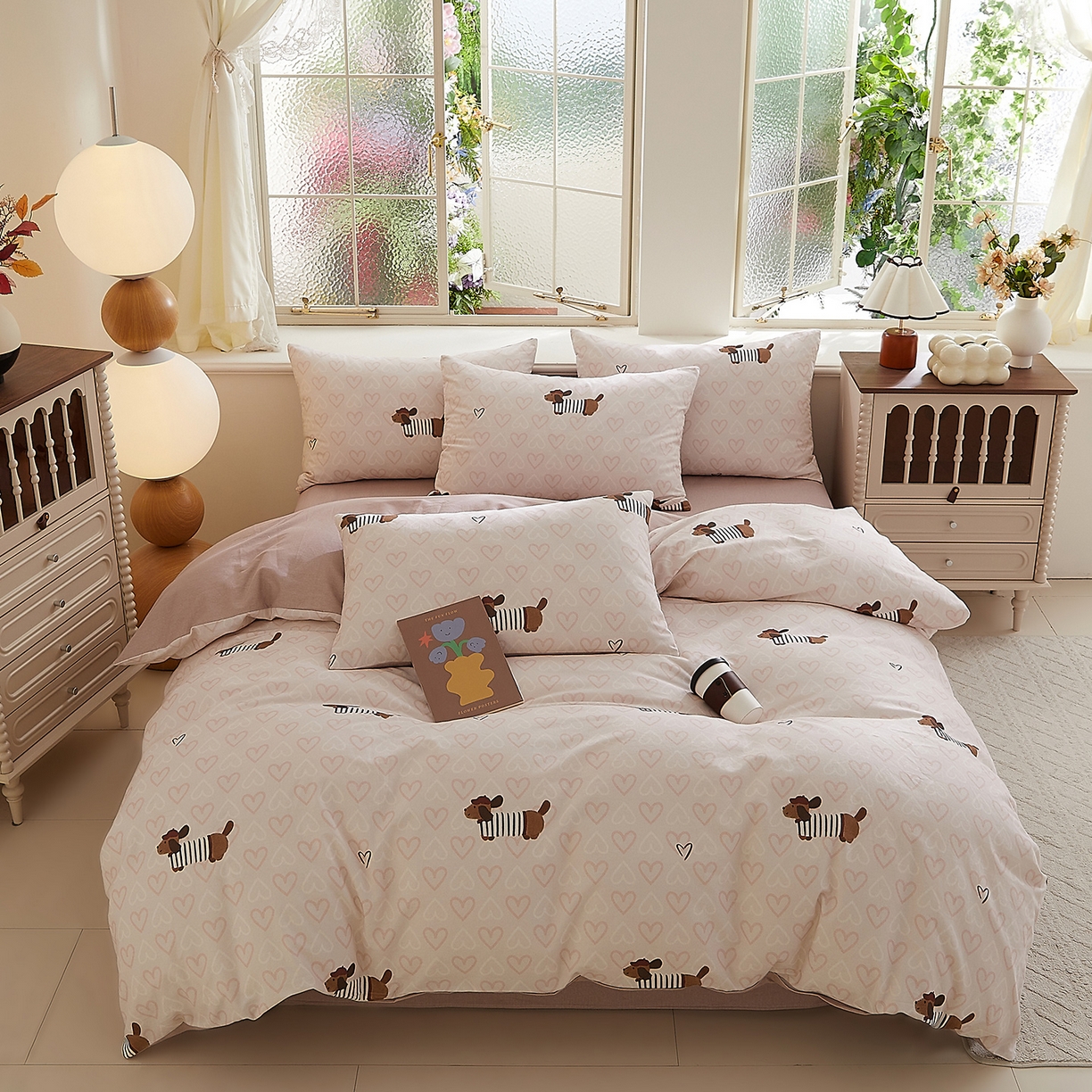 91家纺网 家纺一手货源 找家纺 DoDo 兜兜 2026新款全棉纯棉磨毛印花三四件套 可定做尺寸 旺趣