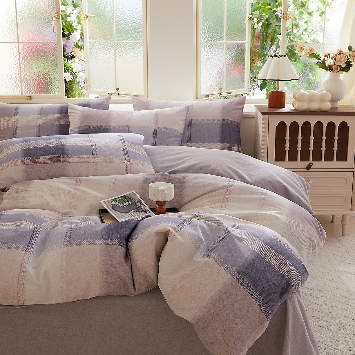 91家纺网 家纺一手货源 找家纺 DoDo 兜兜 2026新款全棉纯棉磨毛印花三四件套 可定做尺寸 绅士