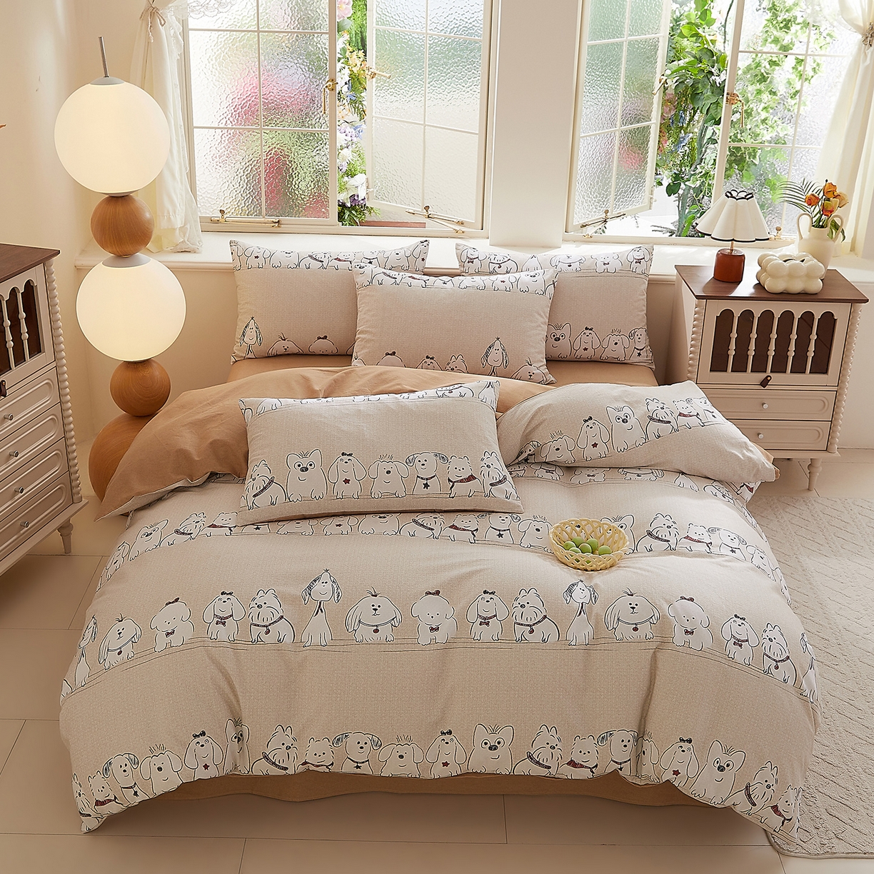 91家纺网 家纺一手货源 找家纺 DoDo 兜兜 2026新款全棉纯棉磨毛印花三四件套 可定做尺寸 奥汀