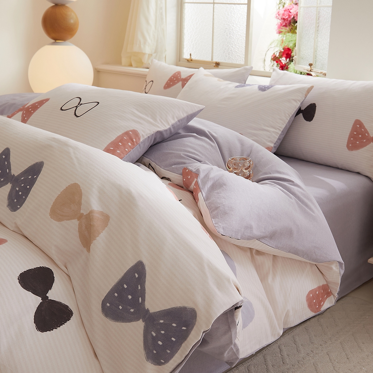 91家纺网 家纺一手货源 找家纺 （总）DoDo 兜兜 2025新款全棉纯棉磨毛印花三四件套 可定做尺寸