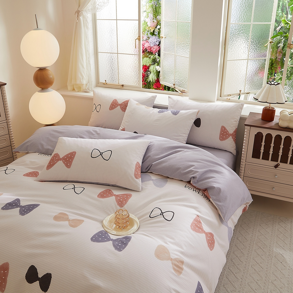 91家纺网 家纺一手货源 找家纺 DoDo 兜兜 2026新款全棉纯棉磨毛印花三四件套 可定做尺寸 可梦