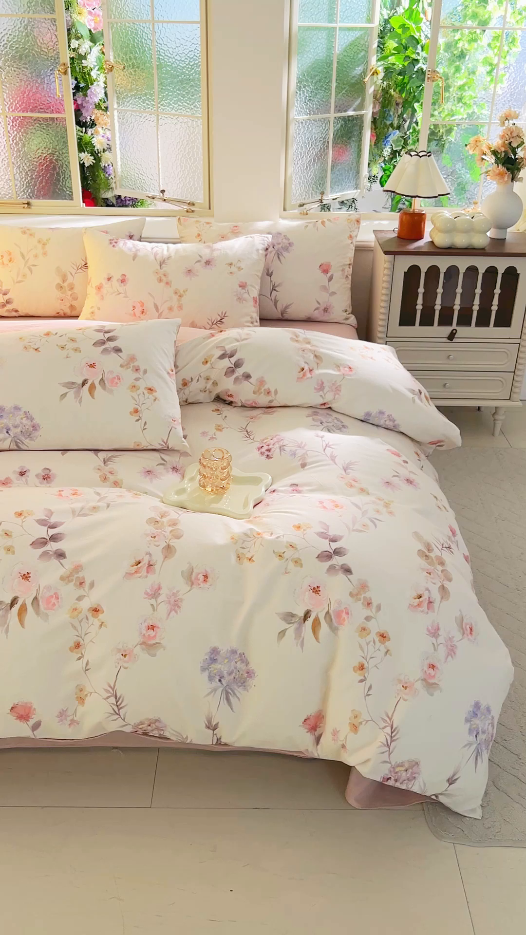 91家纺网 家纺一手货源 找家纺 DoDo 兜兜 2026新款全棉纯棉磨毛印花三四件套 可定做尺寸 温莎